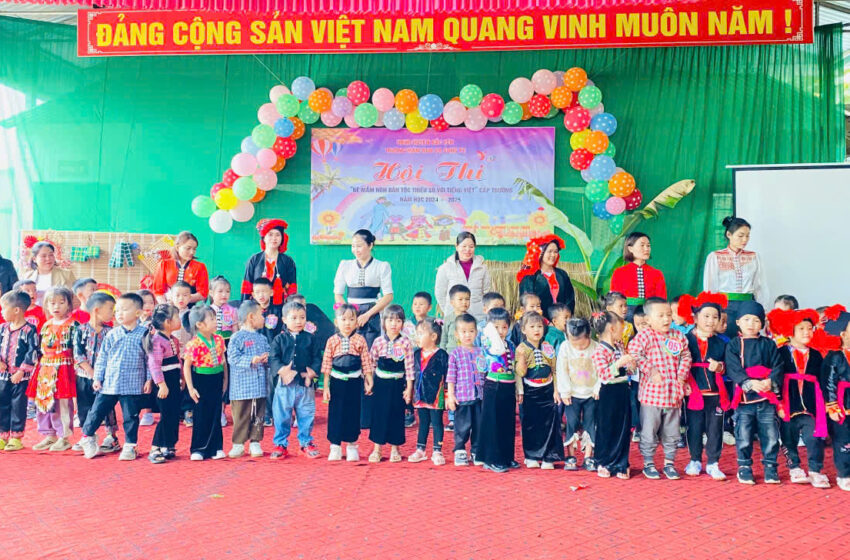  Trường mầm non xã Song Pe tổ chức Hội thi “Bé mầm non dân tộc thiểu số với Tiếng việt” năm học 2024-2025